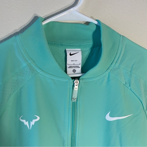 Nike Rafa Nadal Tennis Jacket Teal Dri Fit DV2885-349 - Size Large - Picture 2 of 10